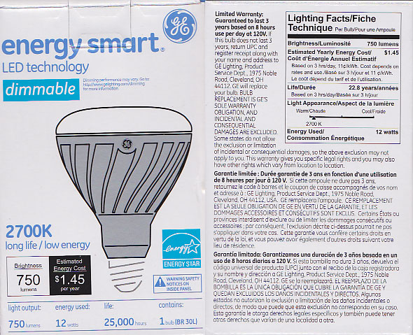 GE LED BR30 Bulbs
